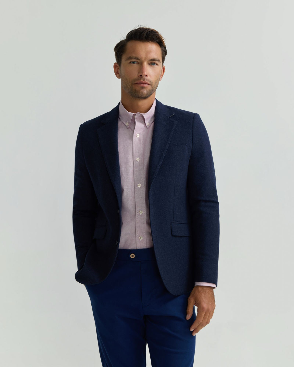 Blake Herringbone Wool Blazer MENS JACKETS AND COATS