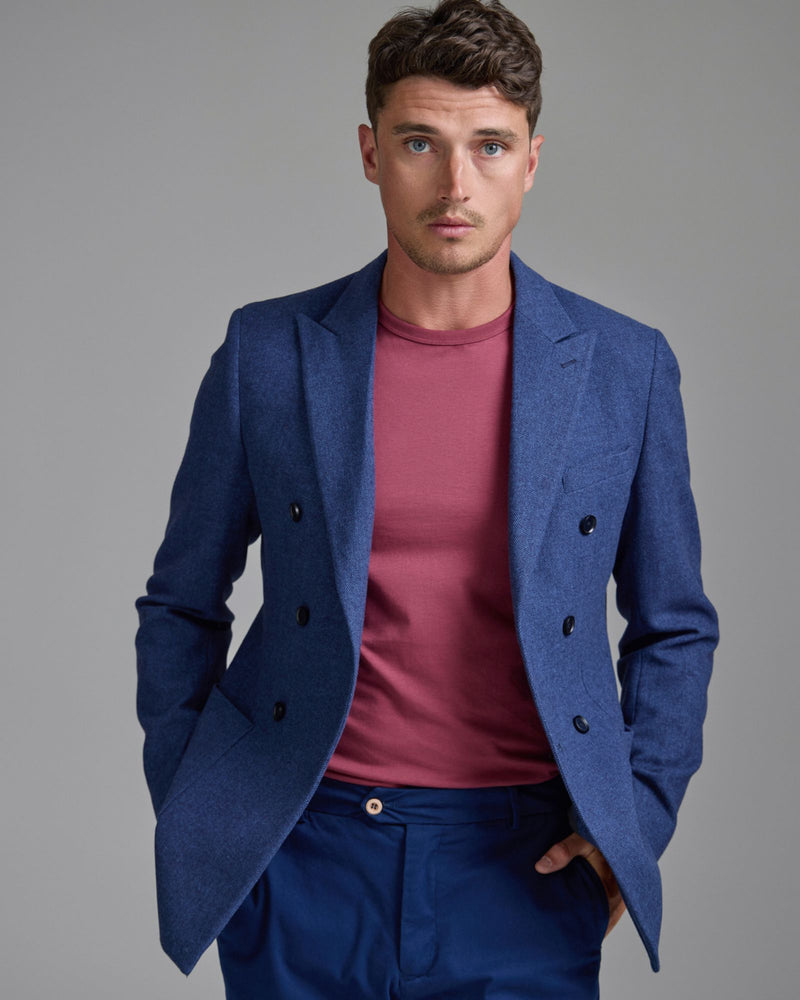 Chester Herringbone Wool Blzer MENS JACKETS AND COATS
