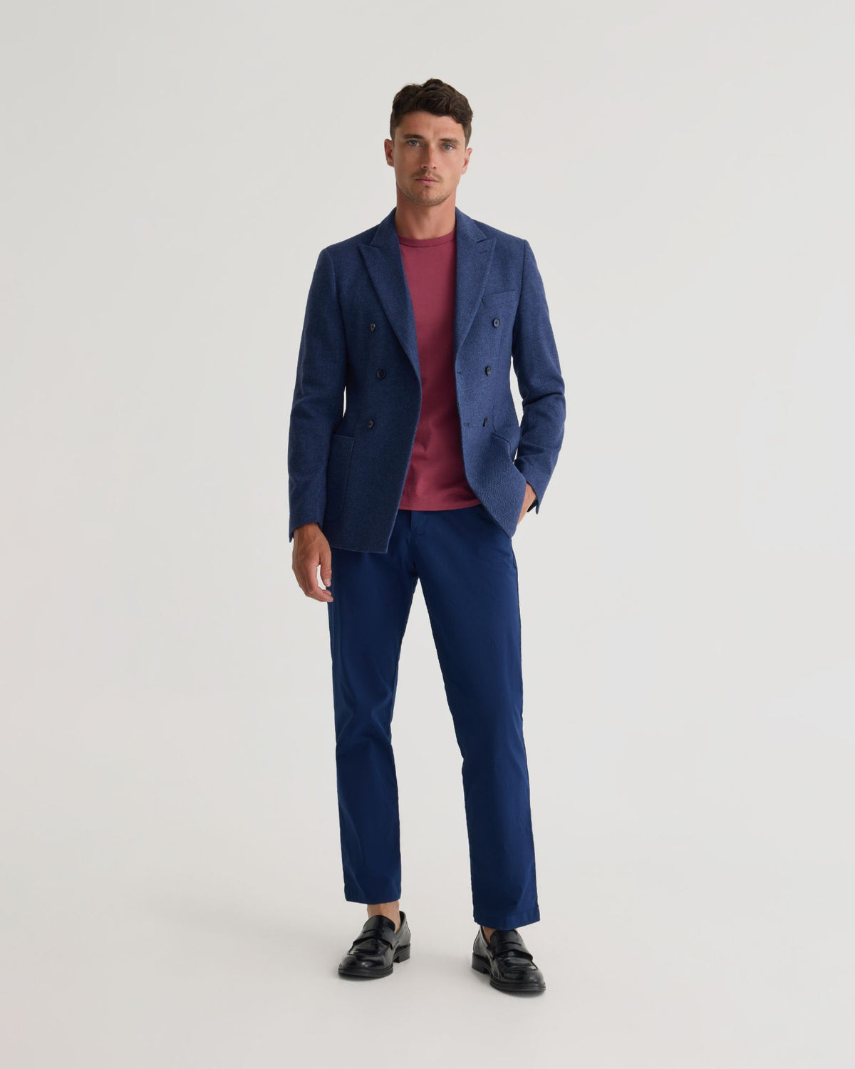 Chester Herringbone Wool Blzer MENS JACKETS AND COATS