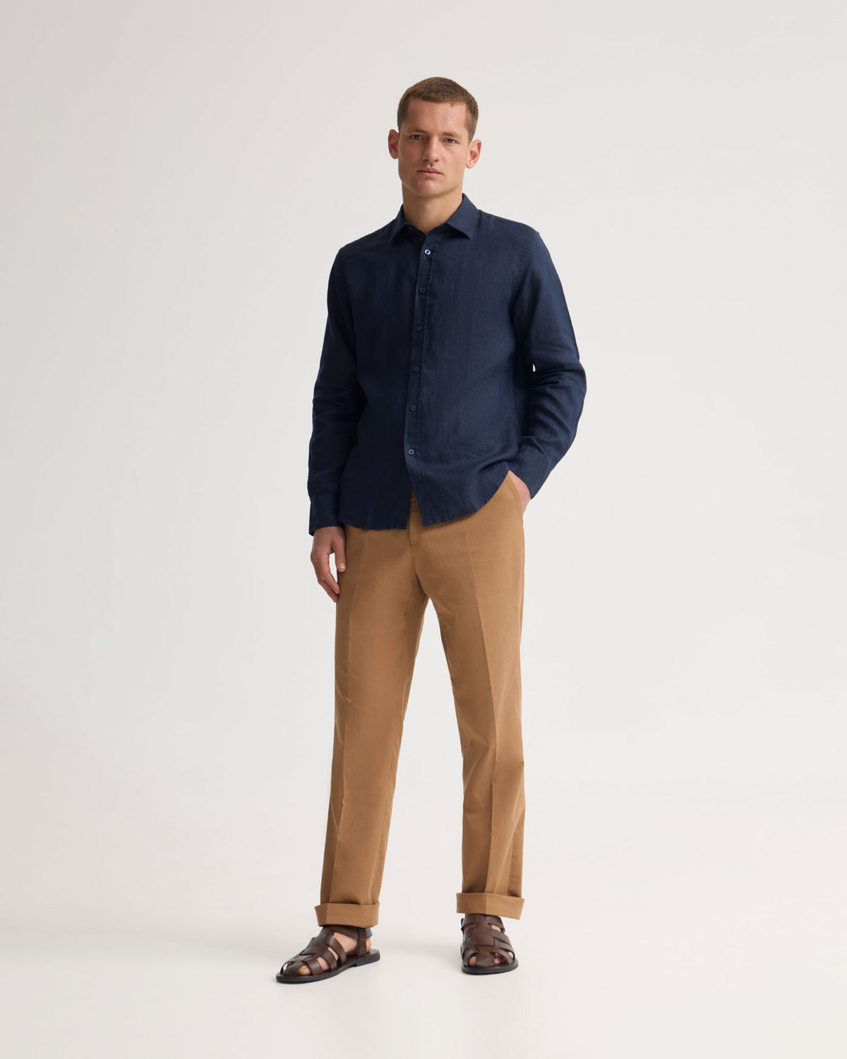 Cooper French Linen Long Sleeve Shirt MENS SHIRTS