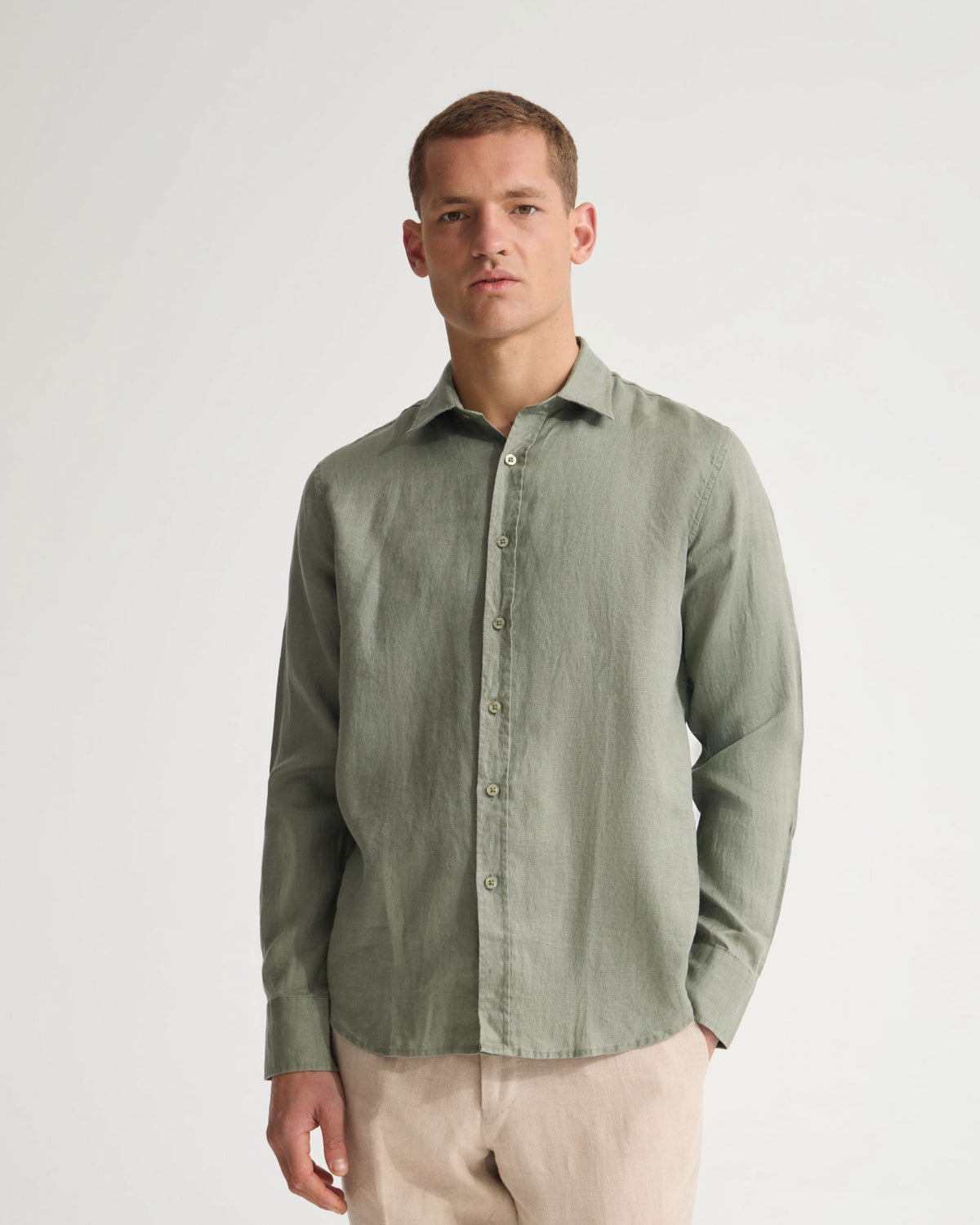 Cooper French Linen Long Sleeve Shirt MENS SHIRTS