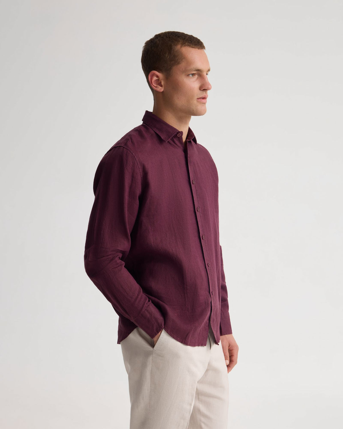 Cooper French Linen Long Sleeve Shirt MENS SHIRTS