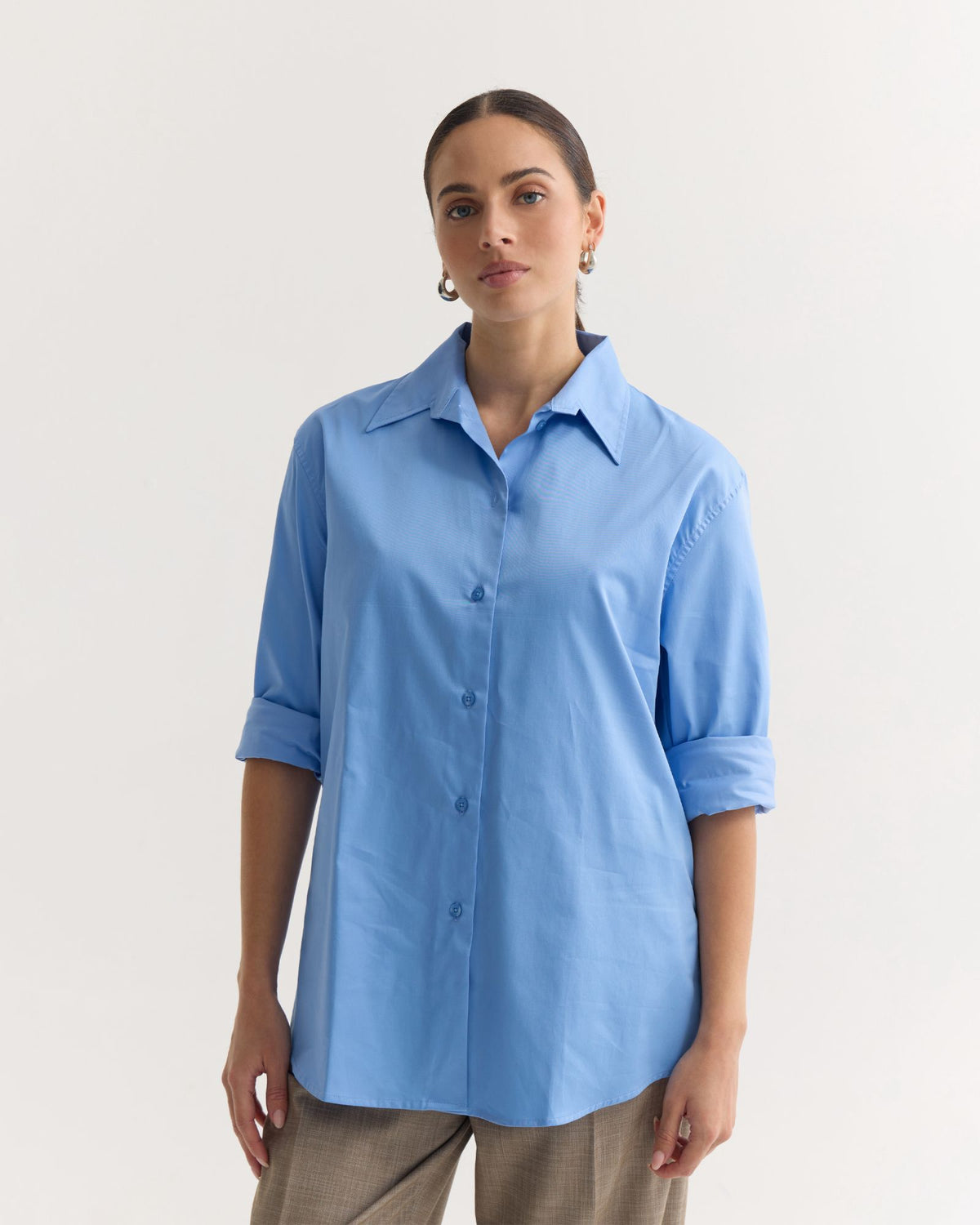Hailey Oversize Cotton Shirt WOMENS SHIRTS