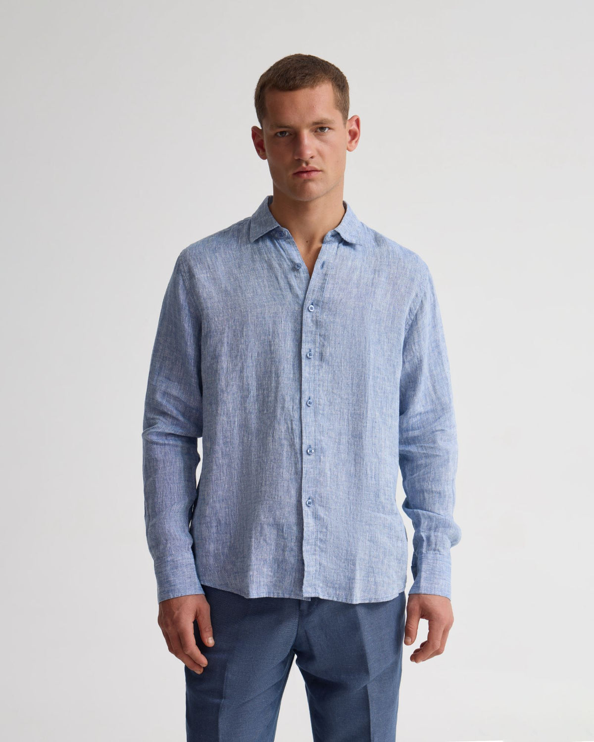 Cooper French Linen Long Sleeve Shirt MENS SHIRTS