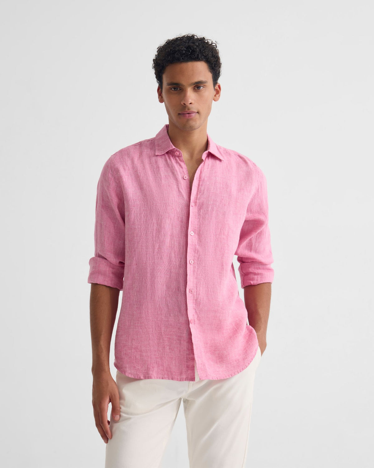 Cooper French Linen Long Sleeve Shirt MENS SHIRTS