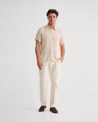Leyton Organic Linen Shirt - Short Sleeve MENS SHIRTS