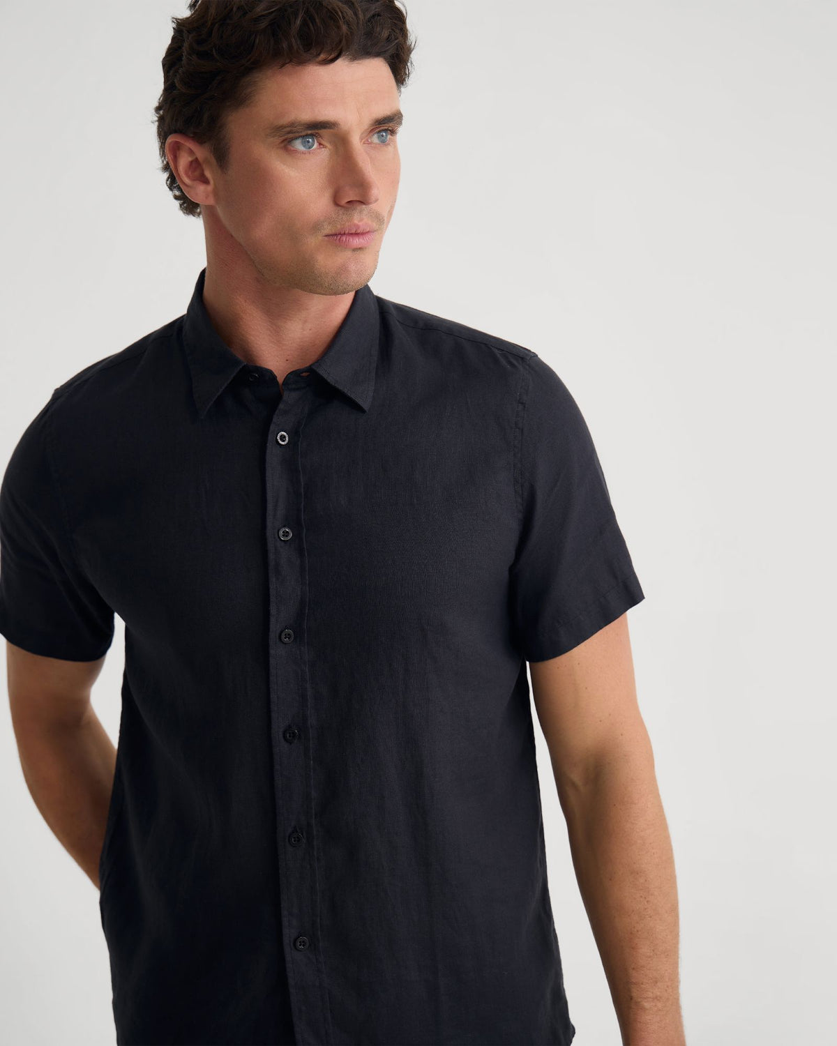 Leyton Organic Linen Shirt - Short Sleeve MENS SHIRTS