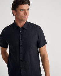 Leyton Organic Linen Shirt - Short Sleeve MENS SHIRTS