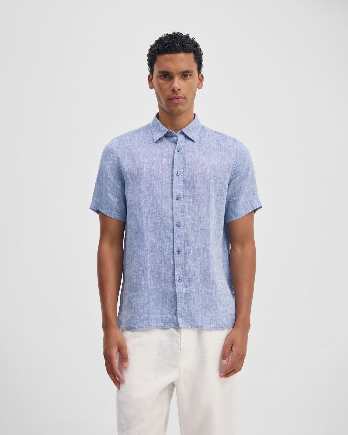 Leyton French Linen Short Sleeve Shirt