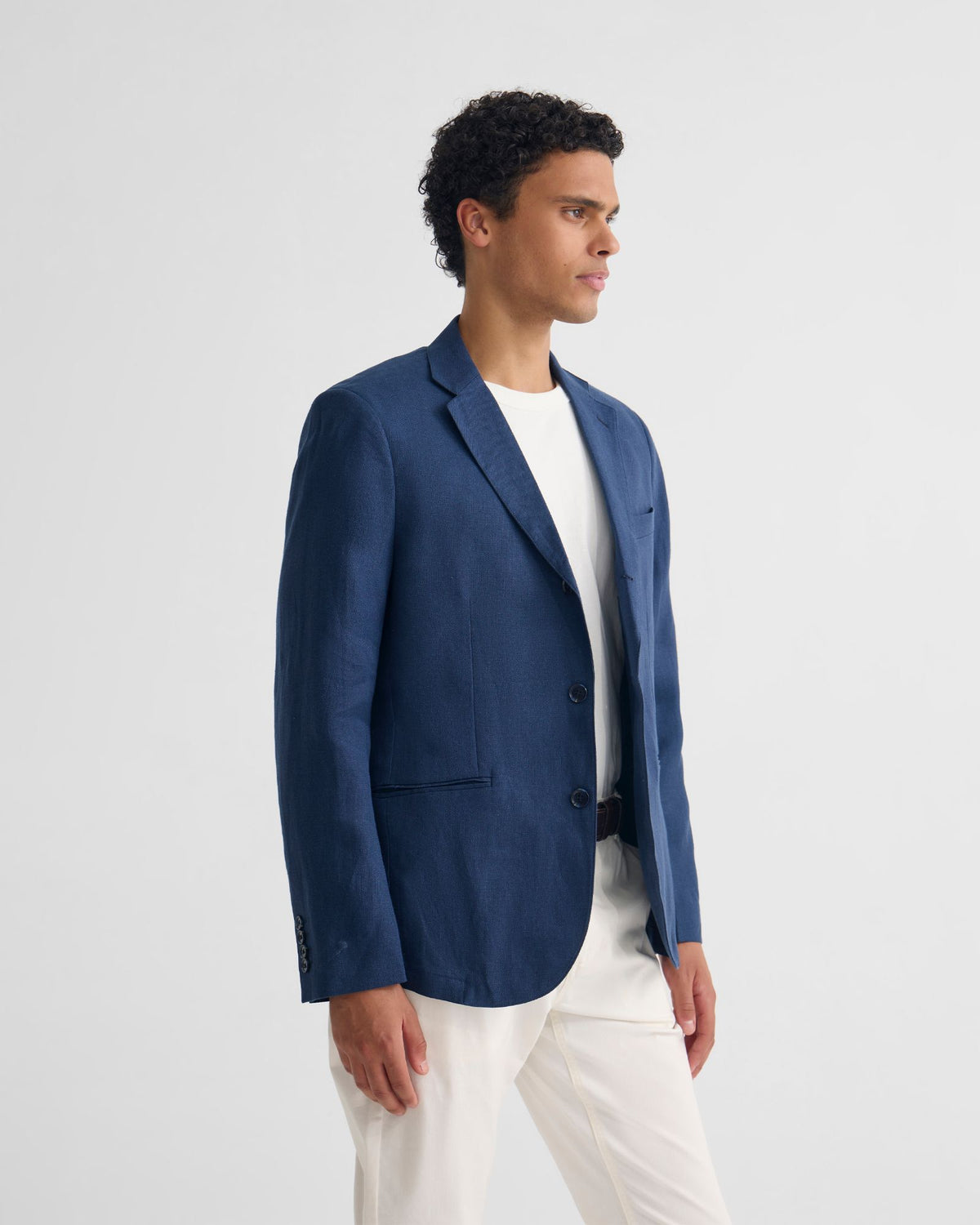 3 Button Linen Milton Blazer MENS JACKETS AND COATS