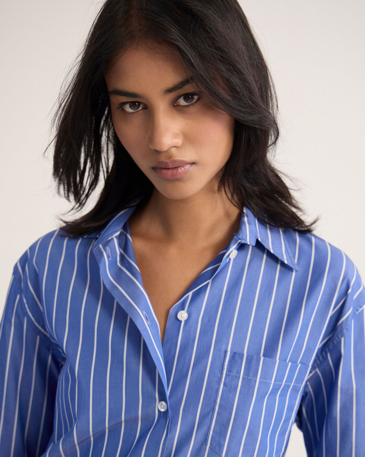 Hailey Striped Euro Fabric Shirt WOMENS SHIRTS