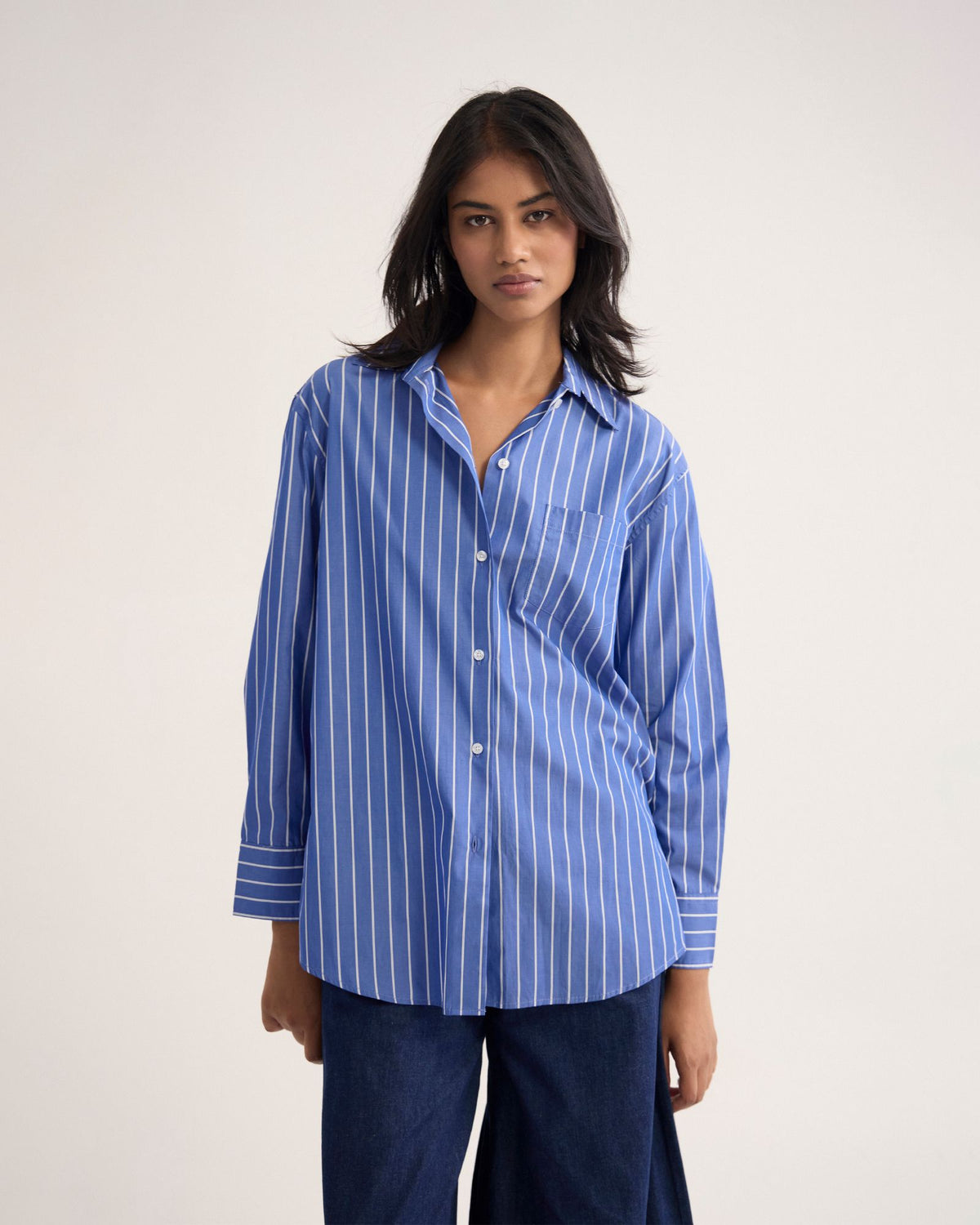 Hailey Striped Euro Fabric Shirt WOMENS SHIRTS
