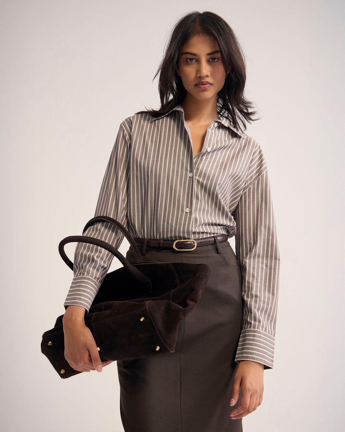 Hailey Striped Euro Fabric Shirt WOMENS SHIRTS