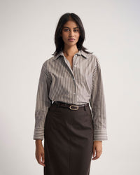 Hailey Striped Euro Fabric Shirt WOMENS SHIRTS