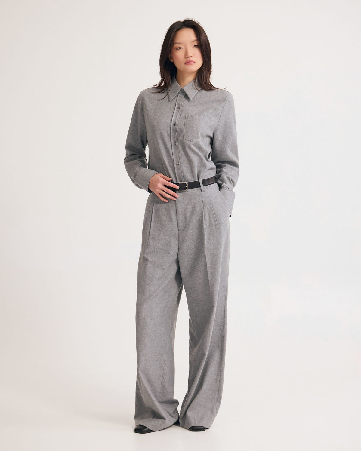 Adrienne Euro Fabric Oversize Shirt