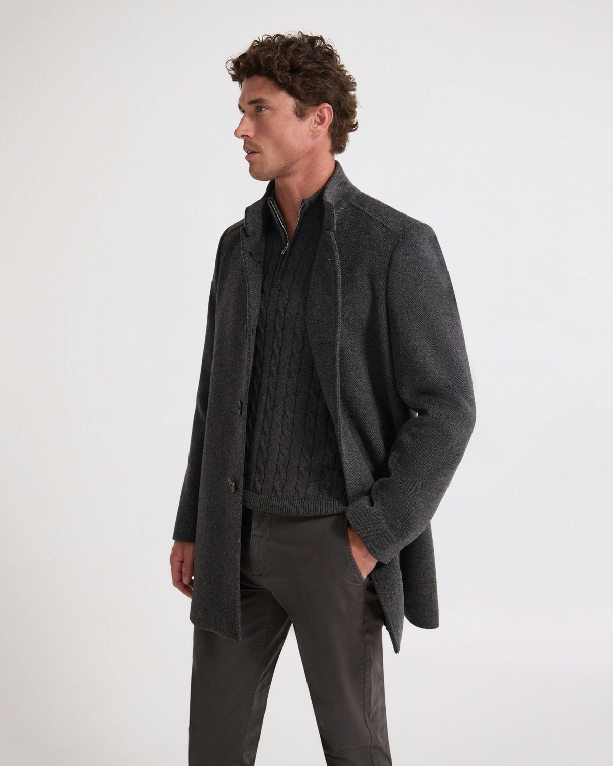 Dunbar Wool Rich Coat MENS JACKETS AND COATS