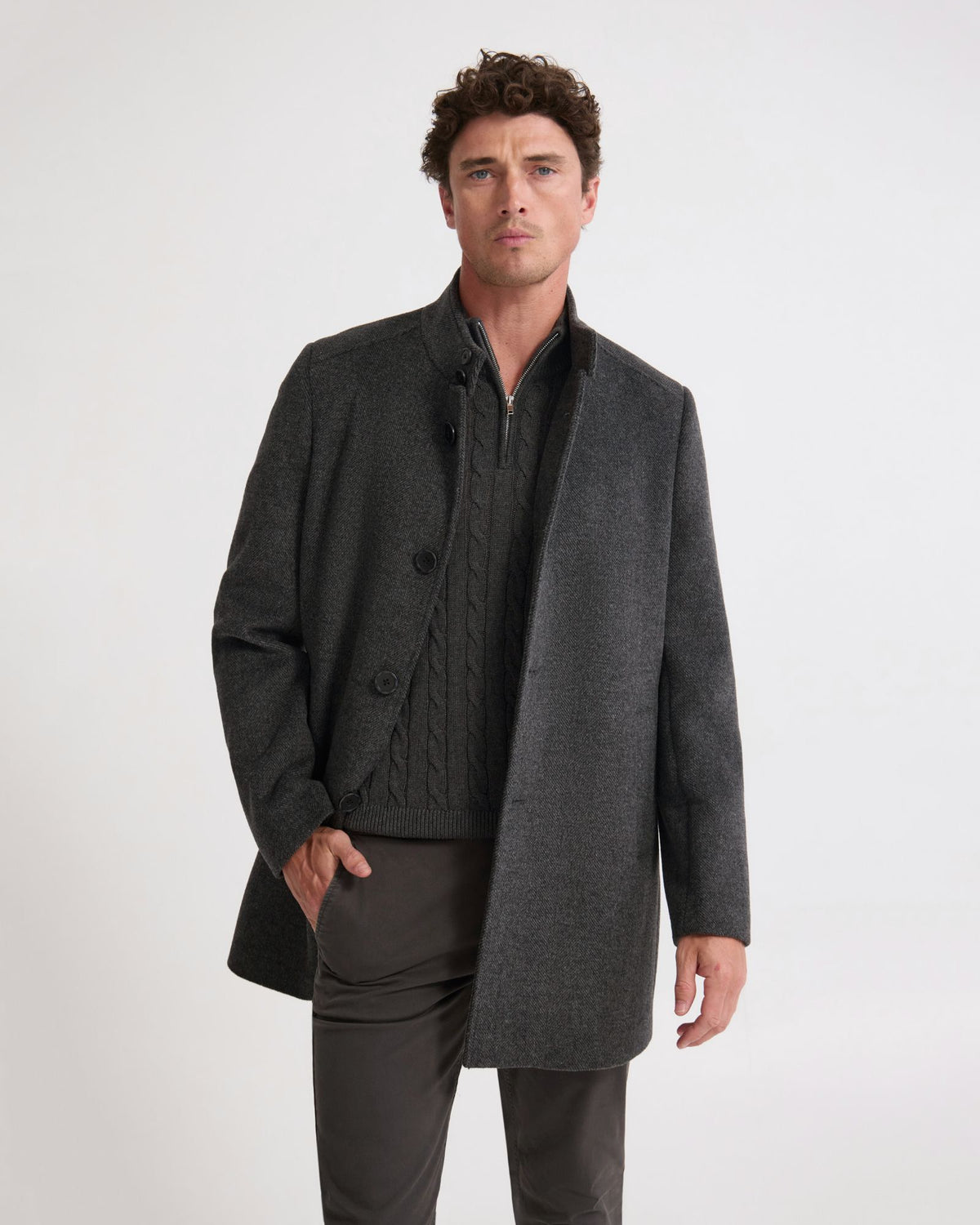 Dunbar Wool Rich Coat MENS JACKETS AND COATS
