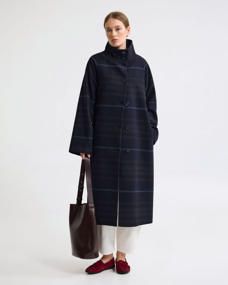 Edi Wool Funnel Collar Coat