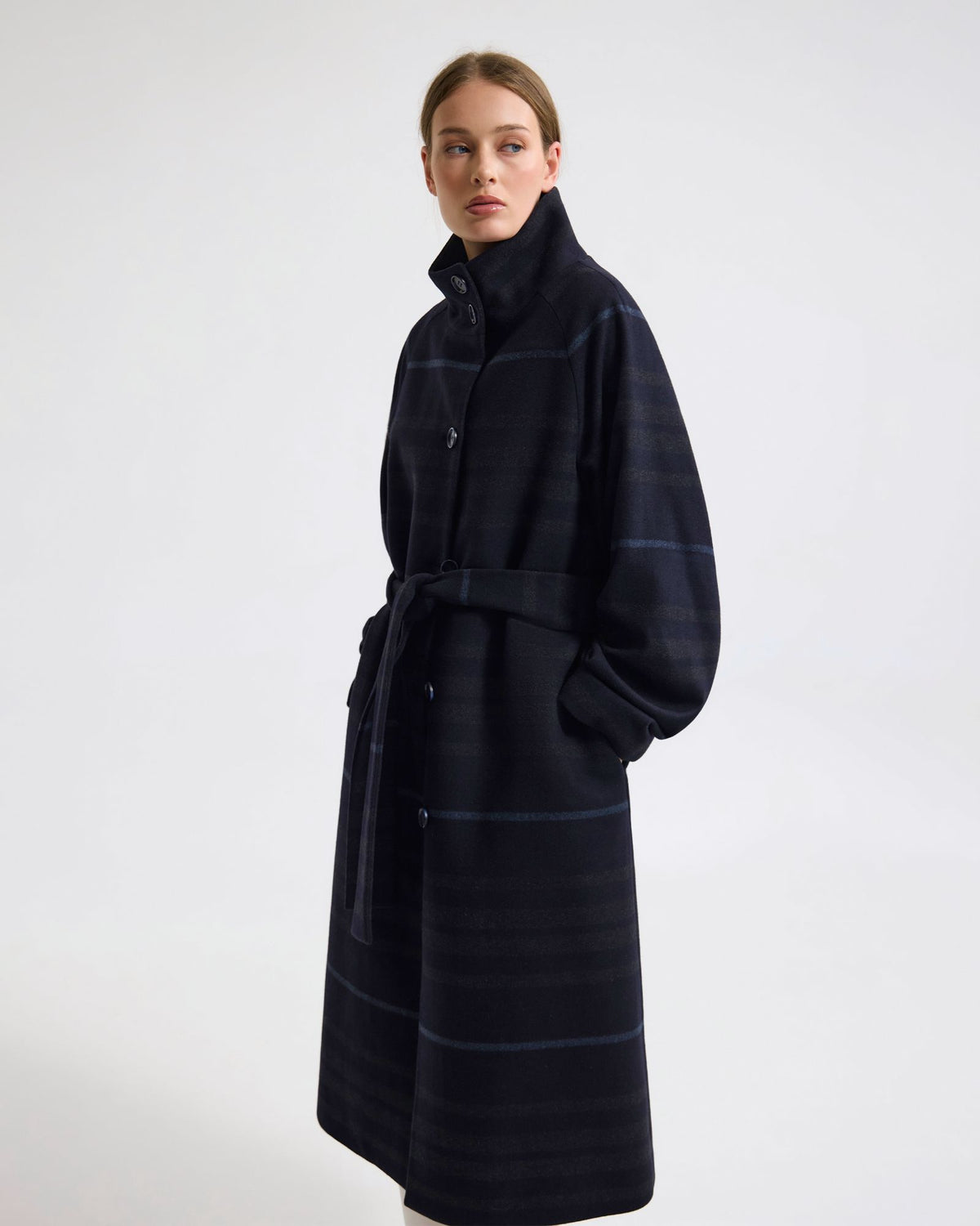 Edi Wool Funnel Collar Coat