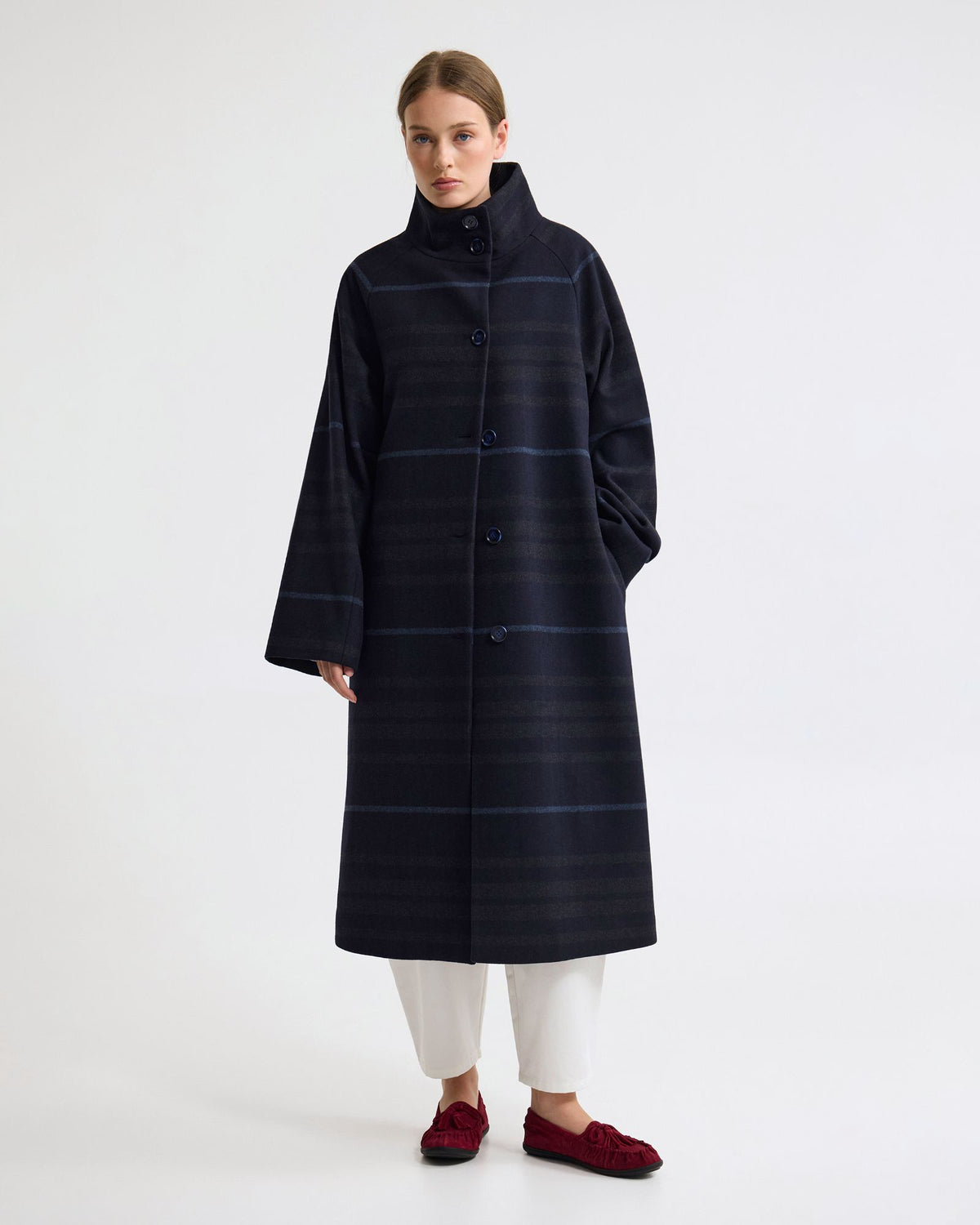 Edi Wool Funnel Collar Coat
