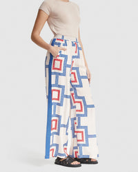 CHANTEL WIDE LEG PANTS WITH SIDE TAPE WOMENS PANTS