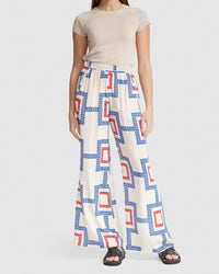 CHANTEL WIDE LEG PANTS WITH SIDE TAPE WOMENS PANTS