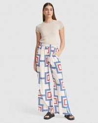 CHANTEL WIDE LEG PANTS WITH SIDE TAPE WOMENS PANTS