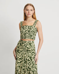 AVRIL VINE PRINT BUSTIER TOP WOMENS TOPS