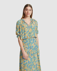 ISABEL TROPICS TOP WOMENS TOPS