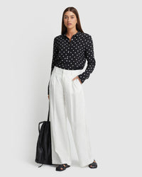 POPPY SPOT BLOUSE WOMENS SHIRTS