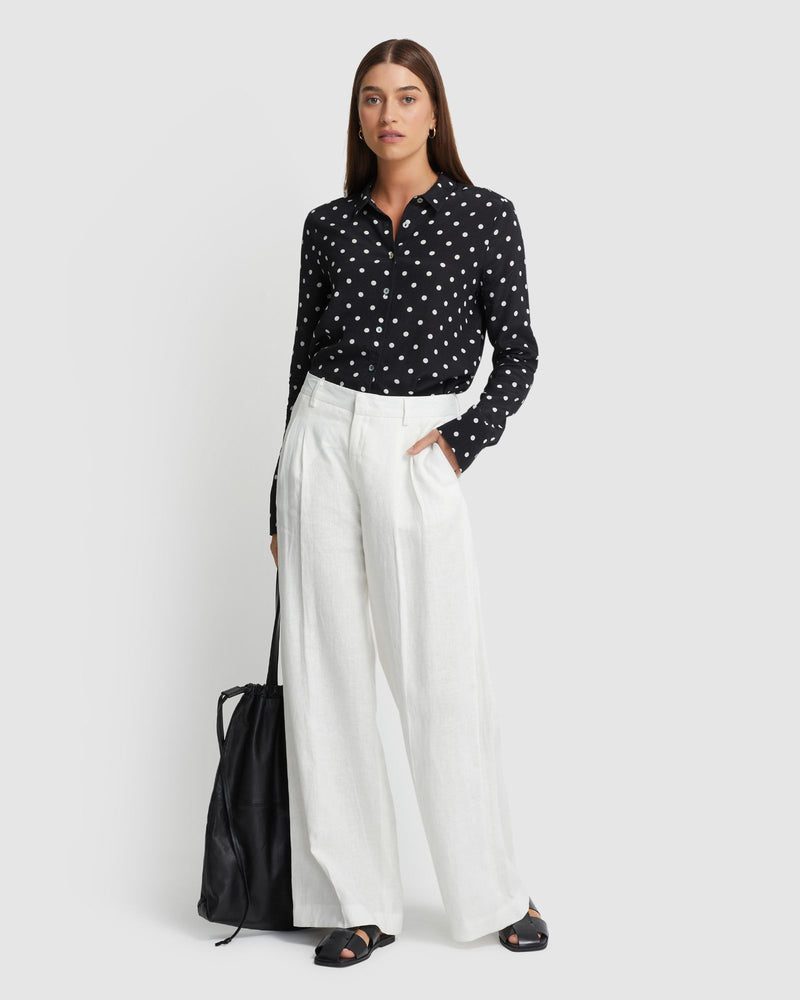 POPPY SPOT BLOUSE WOMENS SHIRTS