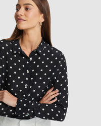 POPPY SPOT BLOUSE WOMENS SHIRTS