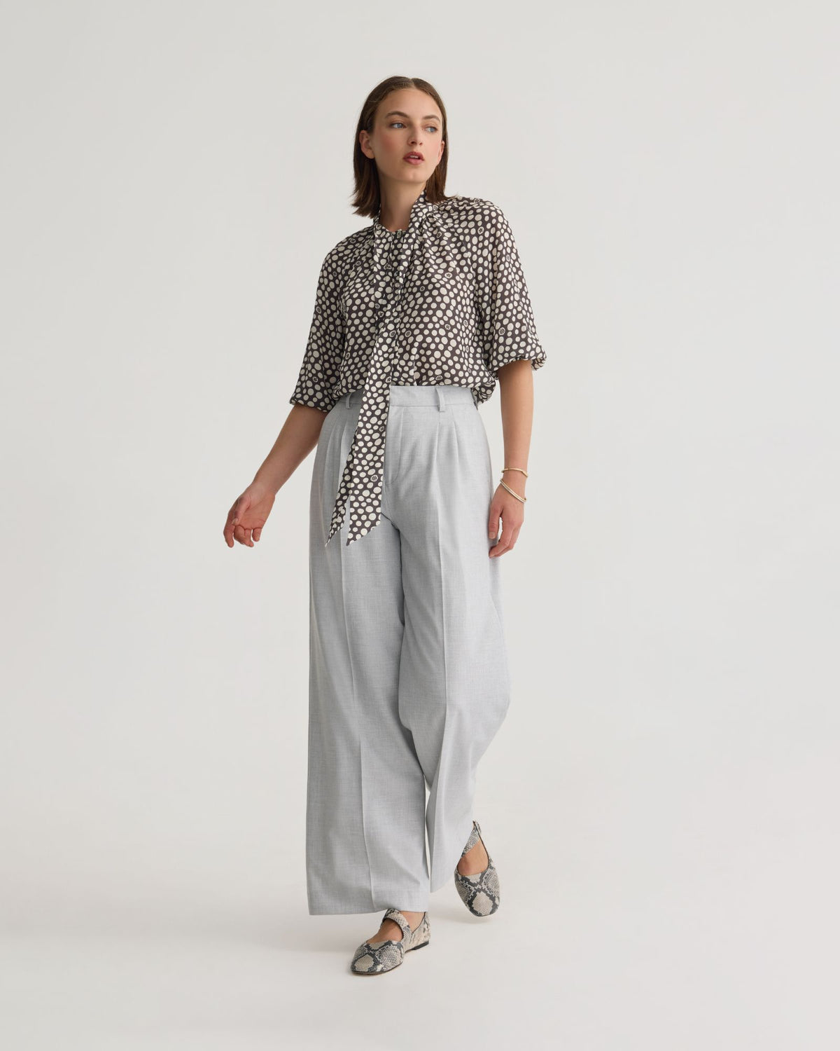 Simone Tie Neck Shirt WOMENS SHIRTS