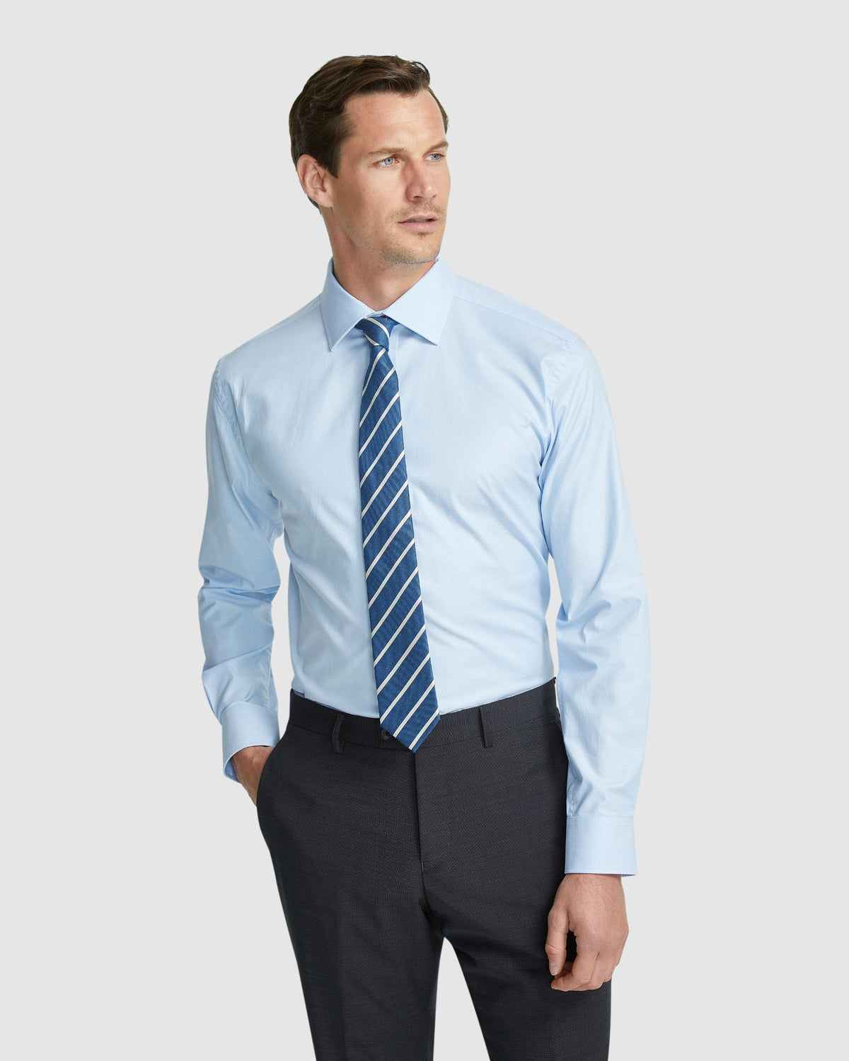 ISLINGTON REGULAR FIT DOBBY SHIRT MENS SHIRTS