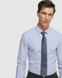 BECTTON COTTON STRIPED SHIRT MENS SHIRTS