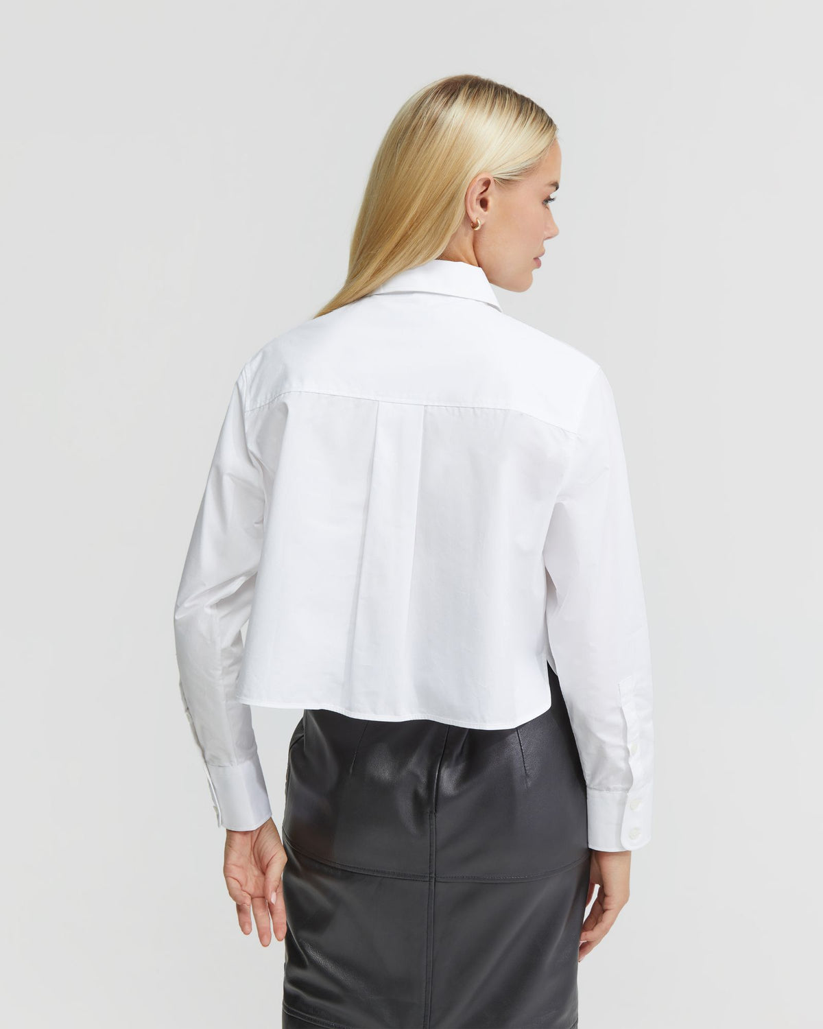 CARRIE COTTON CROP SHIRT WOMENS SHIRTS