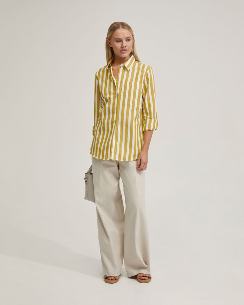 ARIEL STRIPED COTTON SHIRT WOMENS SHIRTS
