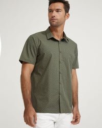 LEYTON PRINTED SHORT SLEEVE SHIRT MENS SHIRTS