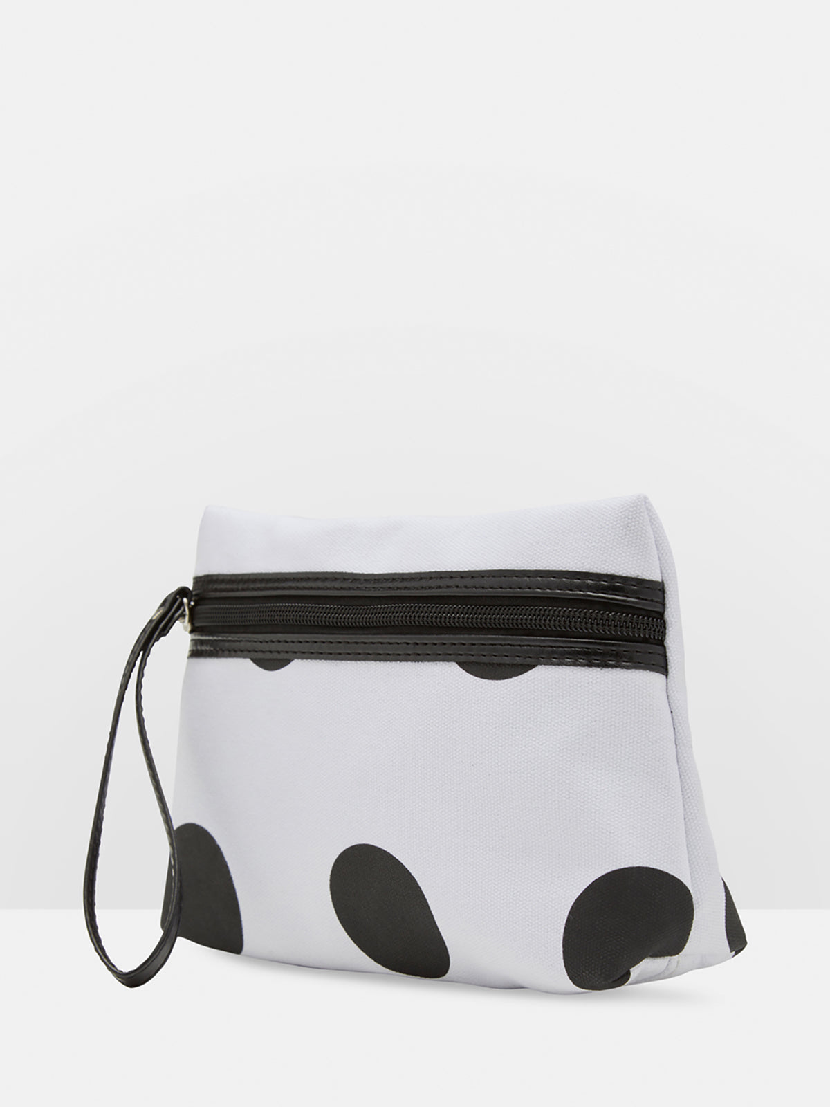 MICHELLE SPOT MAKEUP BAG BLACK/WHITE