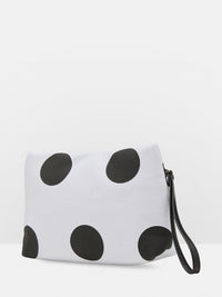 MICHELLE SPOT MAKEUP BAG BLACK/WHITE