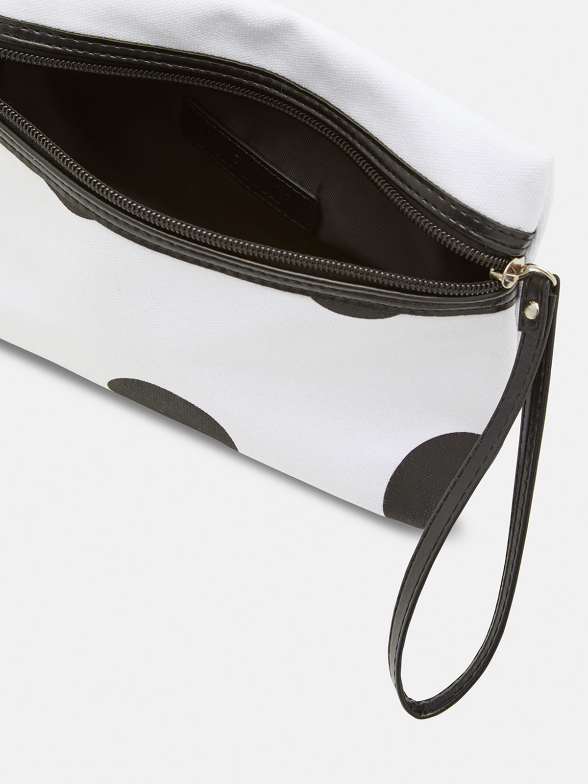 MICHELLE SPOT MAKEUP BAG BLACK/WHITE