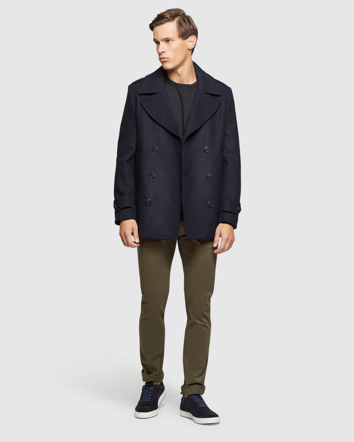 STRETCH ORGANIC CTTN SKINNY CHINOS MENS TROUSERS