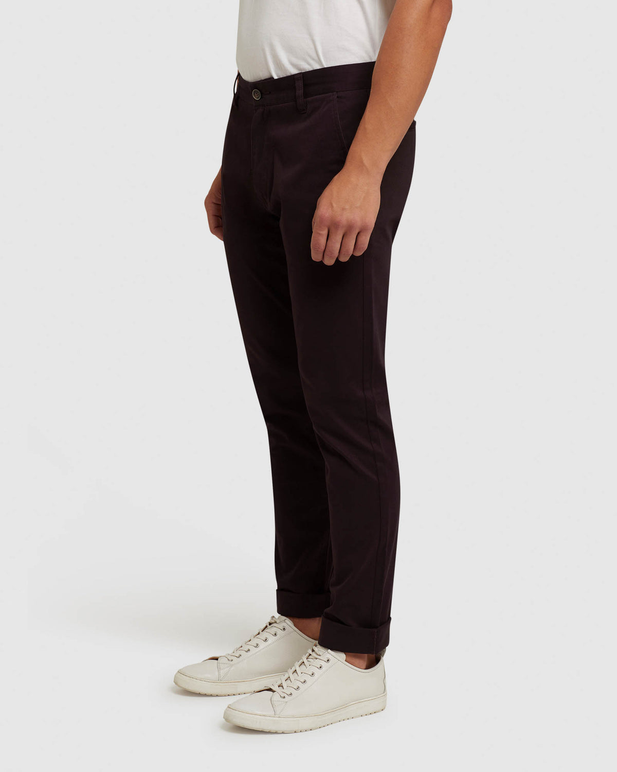 STRETCH ORGANIC COTTON SKINNY CHINOS MENS TROUSERS