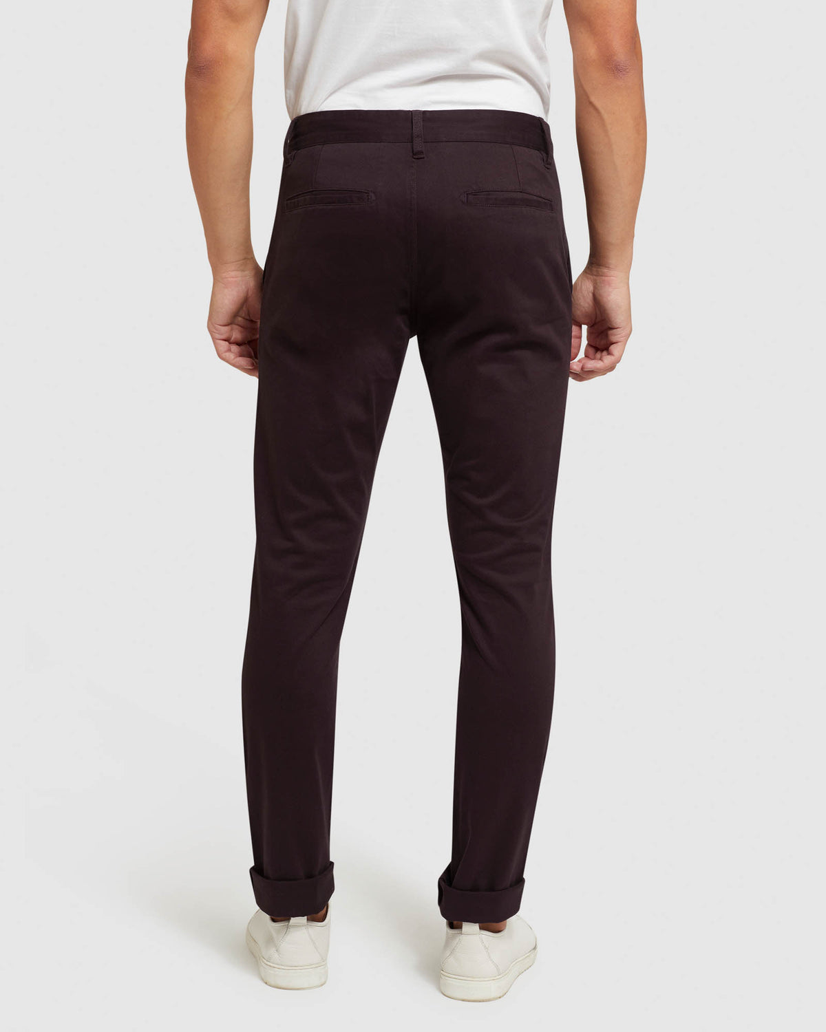 STRETCH ORGANIC COTTON SKINNY CHINOS MENS TROUSERS