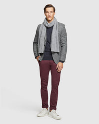 STRETCH ORGANIC CTTN SKINNY CHINOS MENS TROUSERS