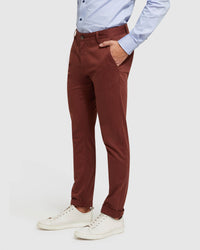 STRETCH ORGANIC COTTON SKINNY CHINOS MENS TROUSERS