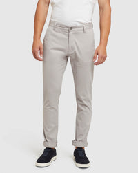 STRETCH ORGANIC COTTON SKINNY CHINOS MENS TROUSERS