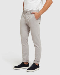 STRETCH ORGANIC COTTON SKINNY CHINOS MENS TROUSERS