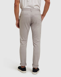 STRETCH ORGANIC COTTON SKINNY CHINOS MENS TROUSERS