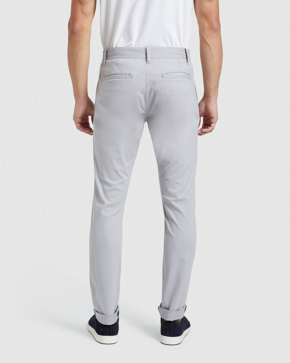 STRETCH ORGANIC COTTON SKINNY CHINOS MENS TROUSERS